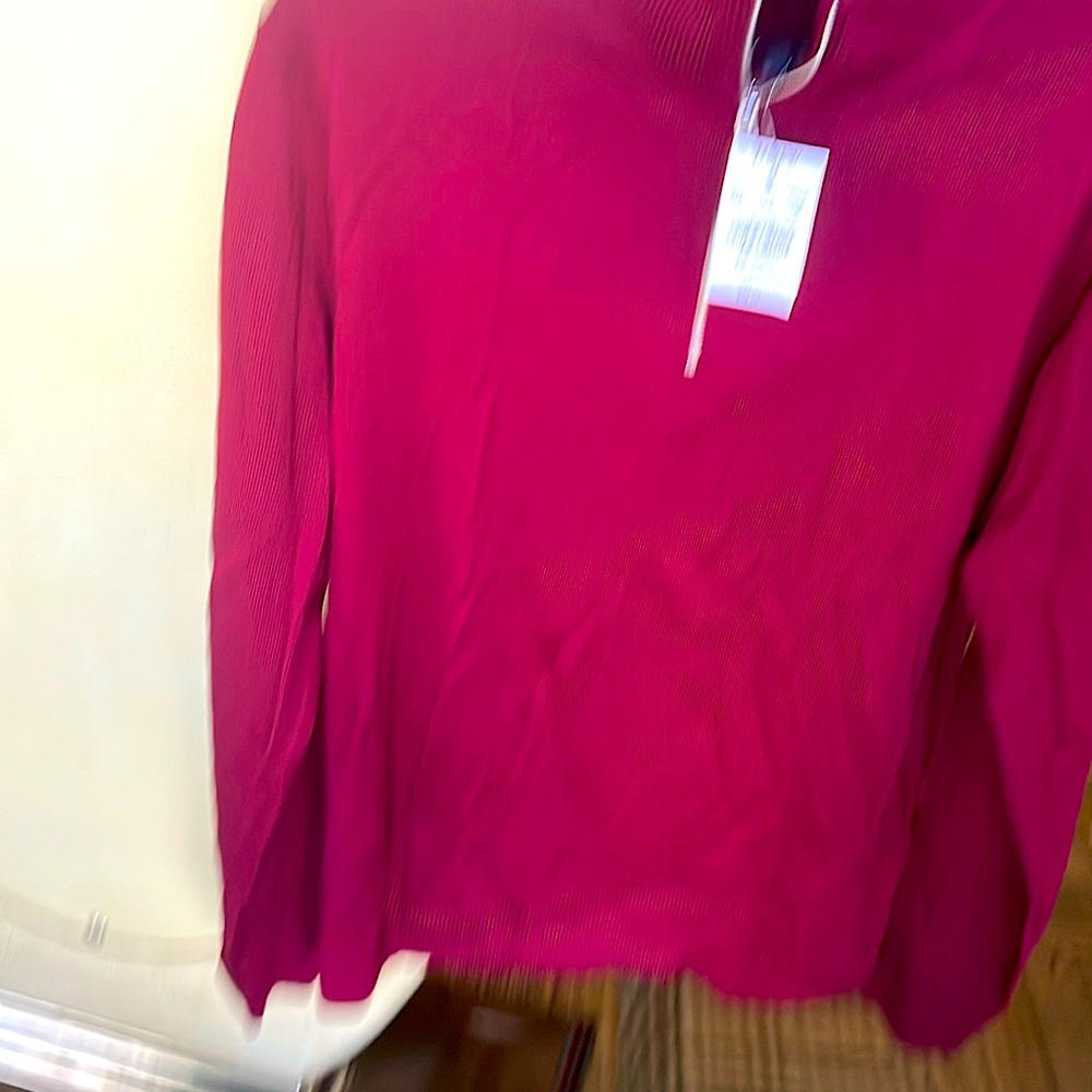 Maroon zip sweater